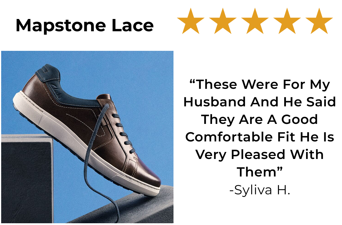 Mapstone Lace | “These were for my husband and he said they are a good comfortable fit he is very pleased with them” -Syliva H. 