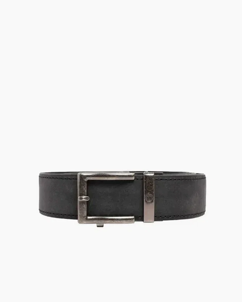 Vintage Leather Belt with Alloy Buckle