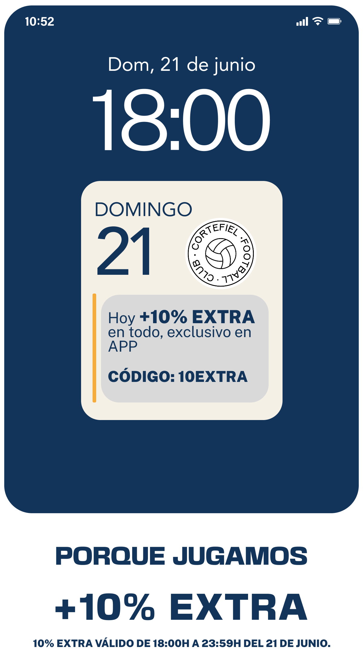 HOY +10% EXTRA
