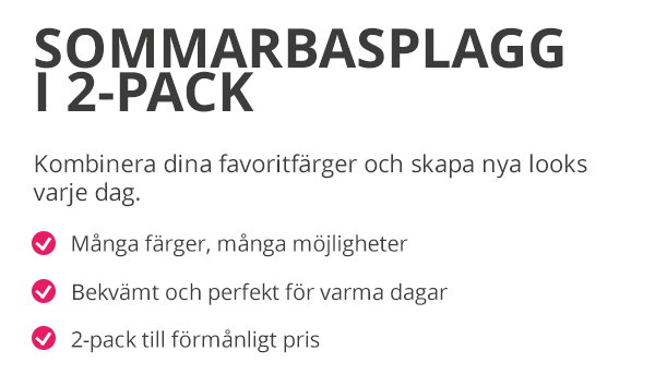 Sommarbasplagg i 2-pack