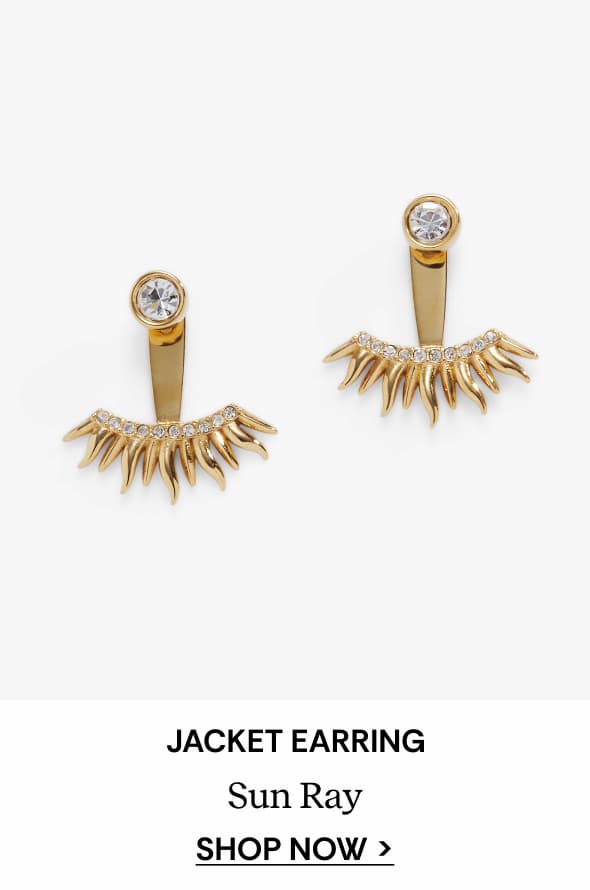 Shop Sun Ray Ear Jacket Earrings