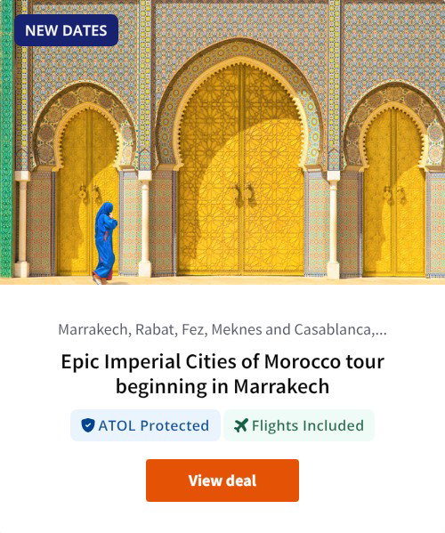 Epic Imperial Cities of Morocco tour beginning in Marrakech