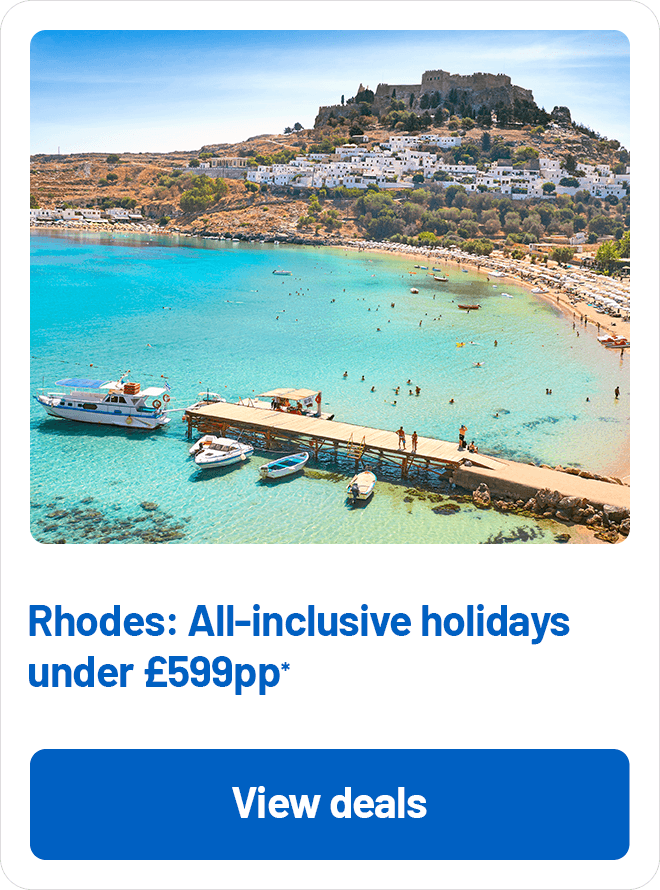 Rhodes: All-inclusive holidays under £599pp*