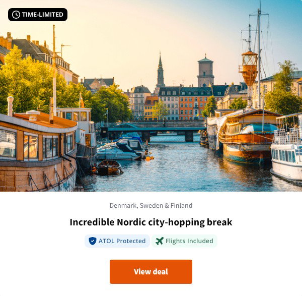 Incredible Nordic city-hopping break