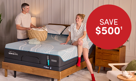 Sweating all night? Tempur-Breeze feels up to 10 degrees cooler. Save $500