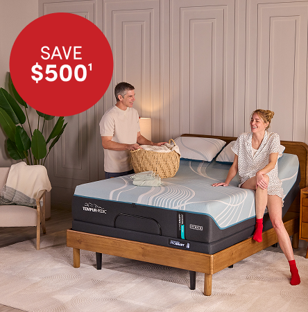 Sweating all night? Tempur-Breeze feels up to 10 degrees cooler. Save $500