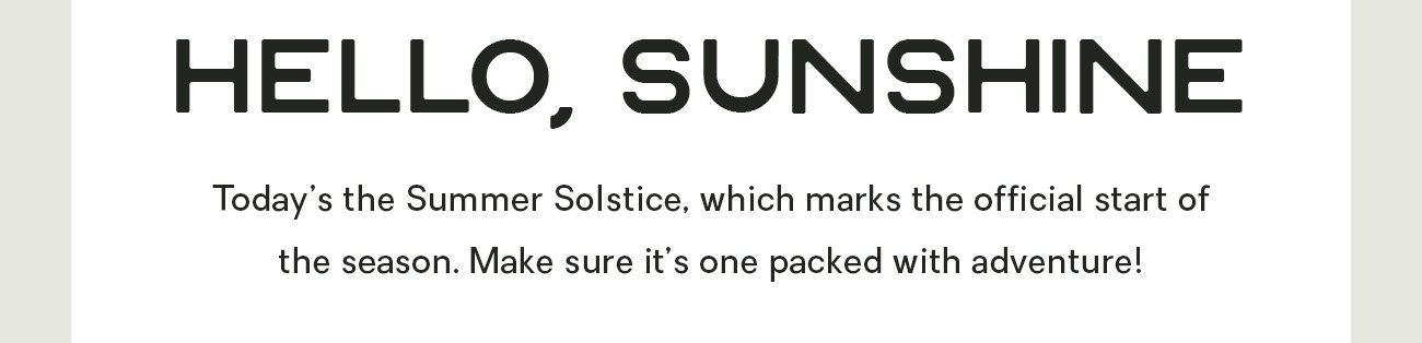 Hello, Sunshine