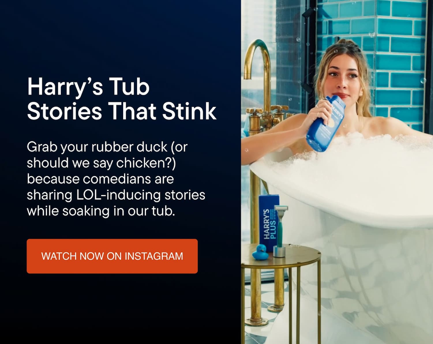 Harry's Tub Stories That Stink. Watch on Instagram