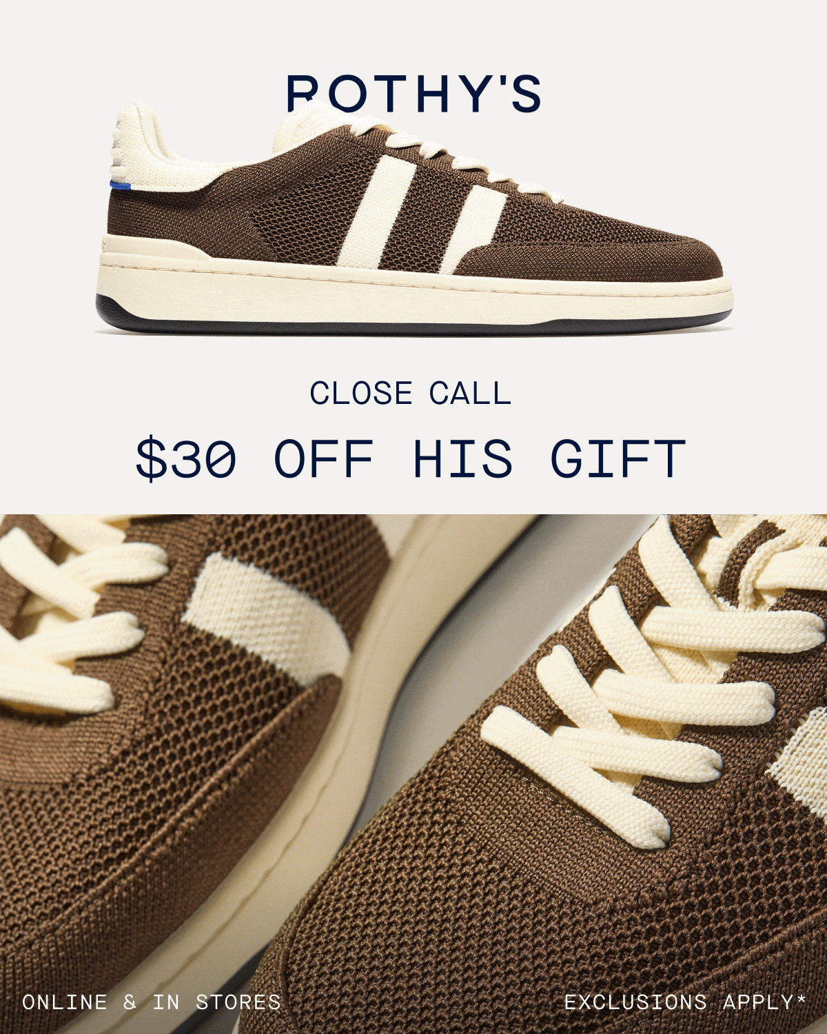 $30 off his gift. Shop in store for the perfect present for procrastinators. Online & in stores. Ends today. Exclusions apply.*