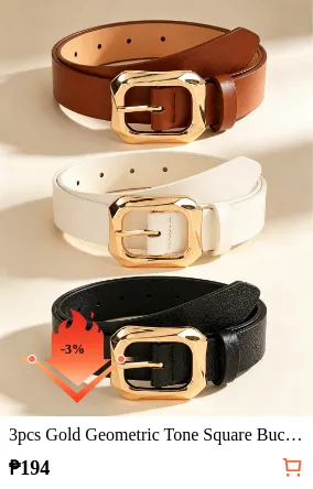 3pcs Gold Geometric Tone Square...