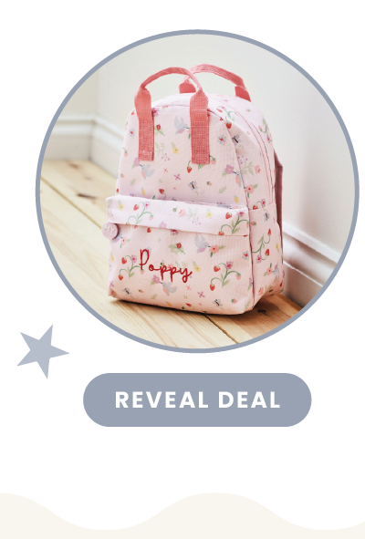 Personalised Grab Handle Fruit Print Mini Backpack