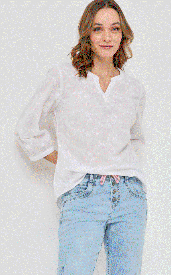 Must Have: Bluse m. Stickerei