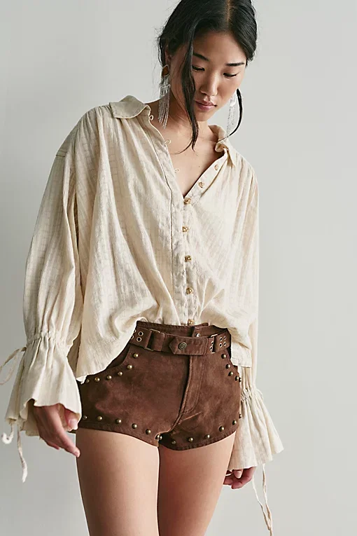 We The Free The Cool Kid Suede Micro Shorts