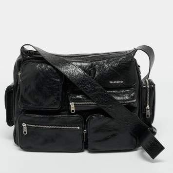 Superbusy Black Leather Messen