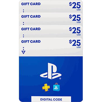 Sony PlayStation - Four $25 eGift Cards Digital Download