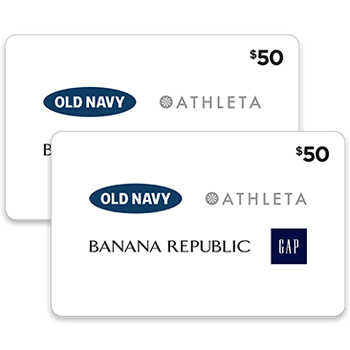 Gap Inc. Brands - Two $50 eGift Cards