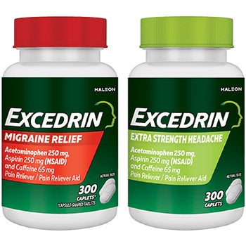 Excedrin Migraine or Extra Strength Headache Relief Caplets