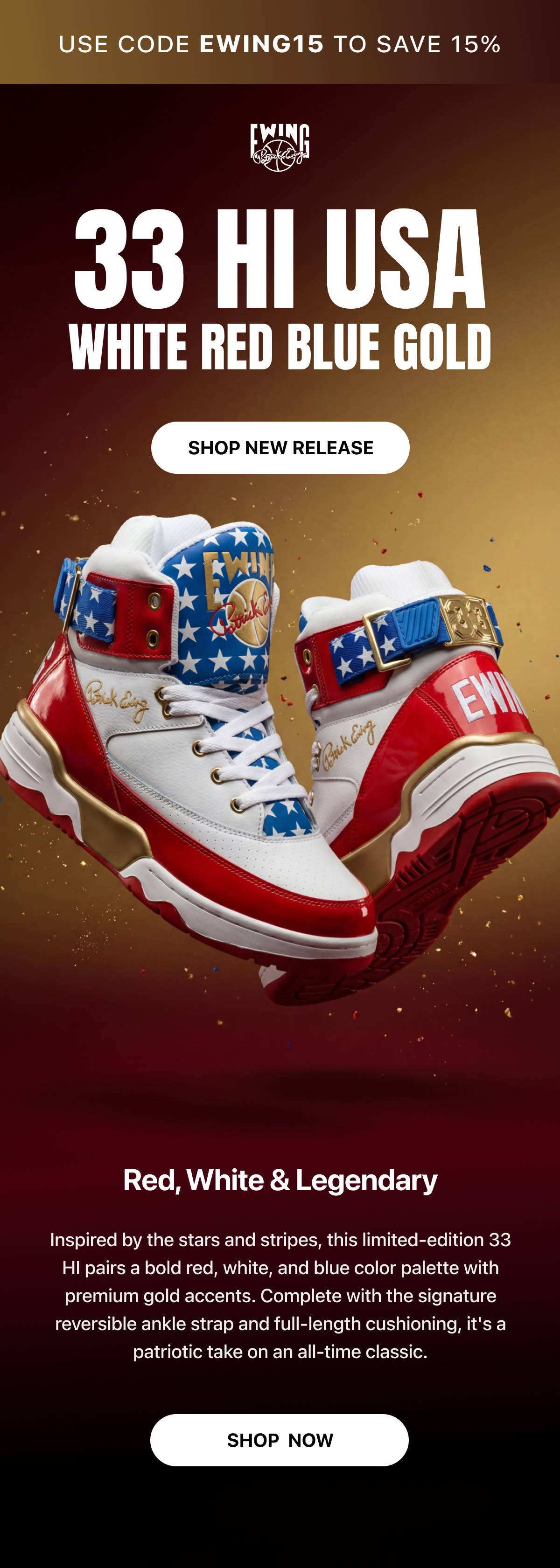 33 HI USA White Red Blue Gold