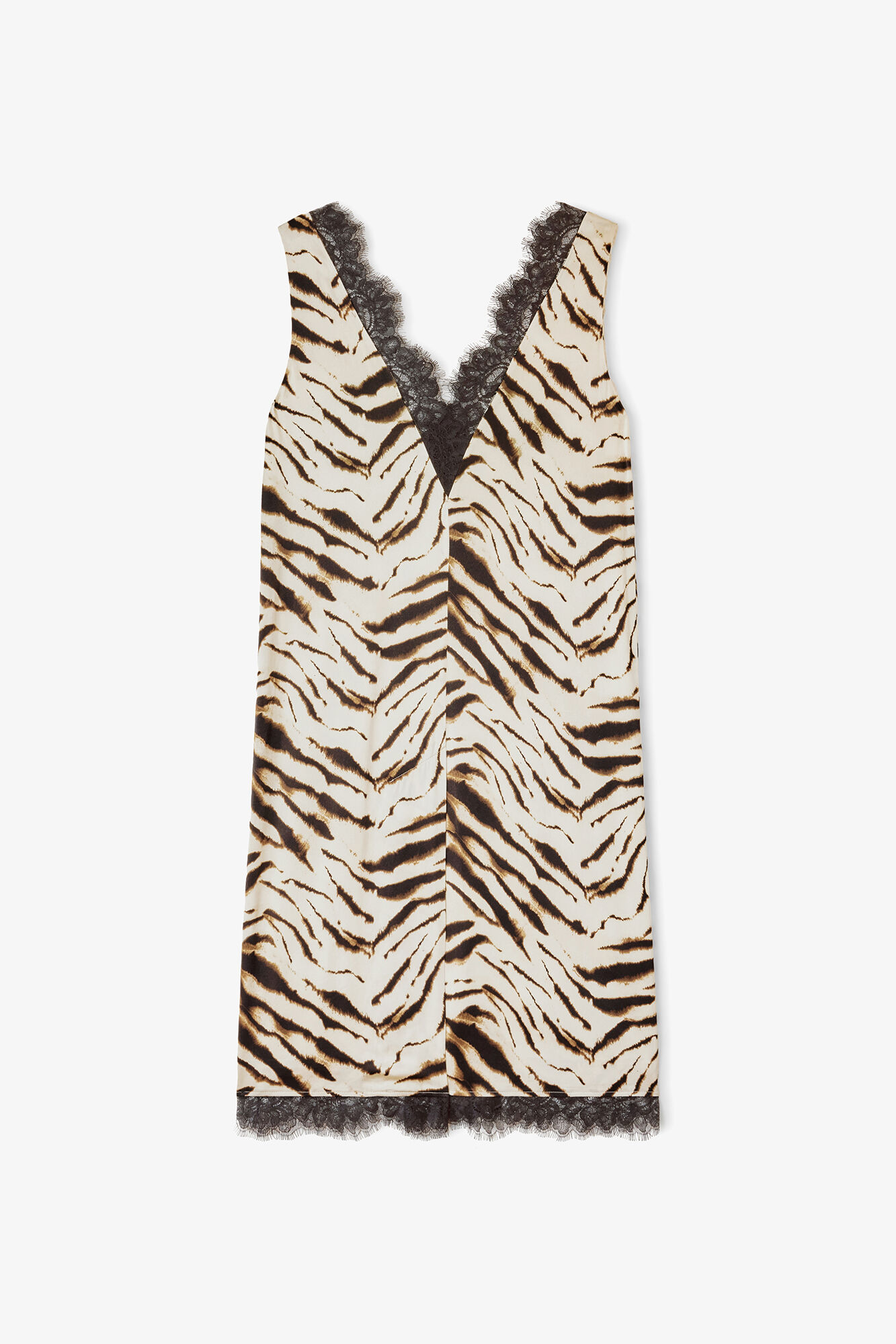 Dress in Zebra Satin