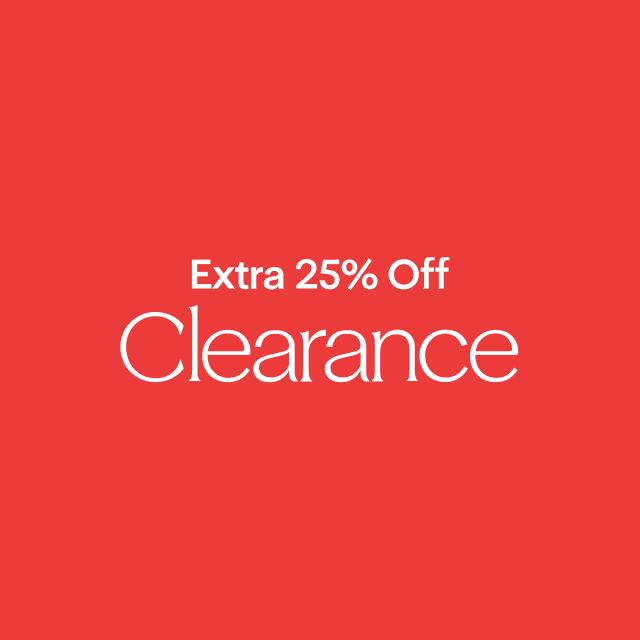 Extra 25% Off Clearance.