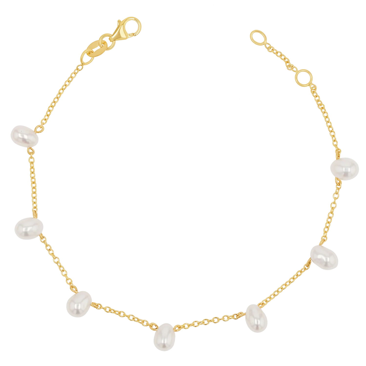 Image of Pearl Drop Station Bracelet
