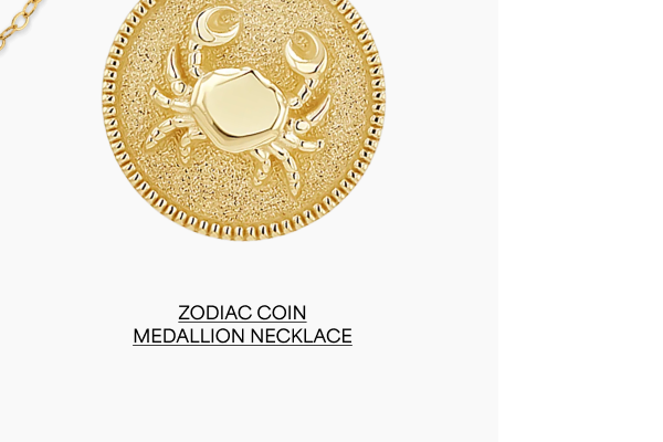 Zodiac Coin Medallion Necklace