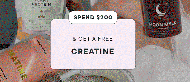 Spend $200 & get a free CREATINE