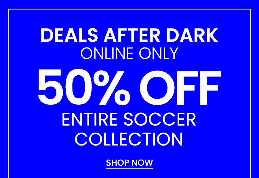 50% off entire soccer