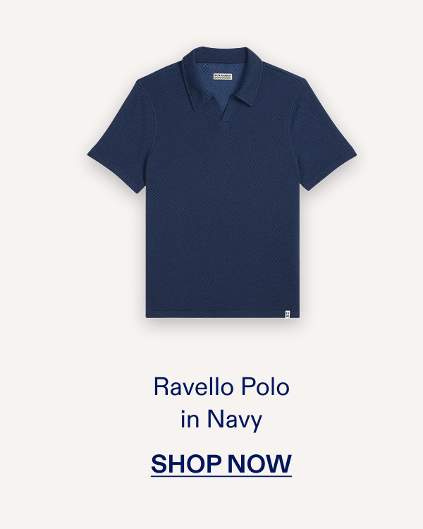 Ravello Polo in Navy SHOP NOW