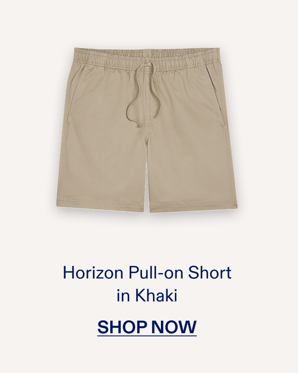 Horizon Pull-on Short in Khaki SHOP NOW