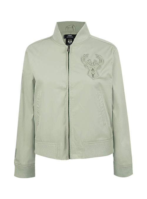 Women's Pro Standard Neutral Milwaukee Bucks Twill Jacket