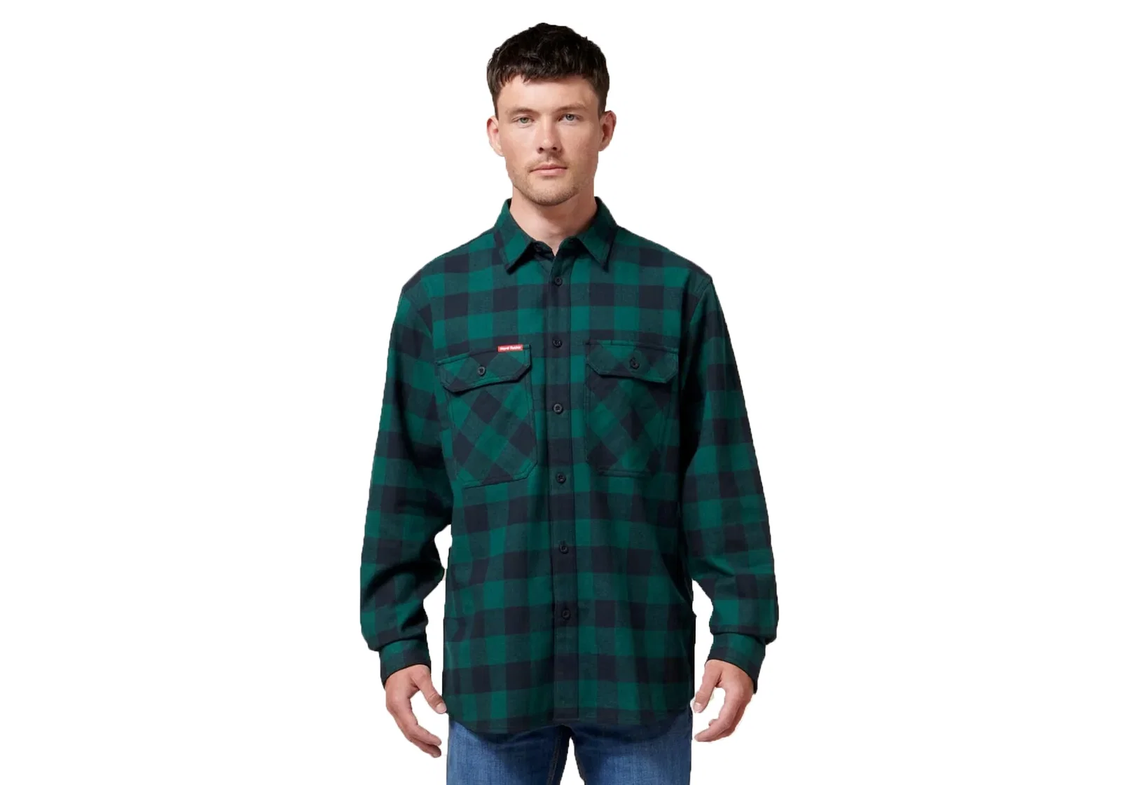 Image of Hard Yakka Mens Legend Sleeve Check Flannel Shirt
