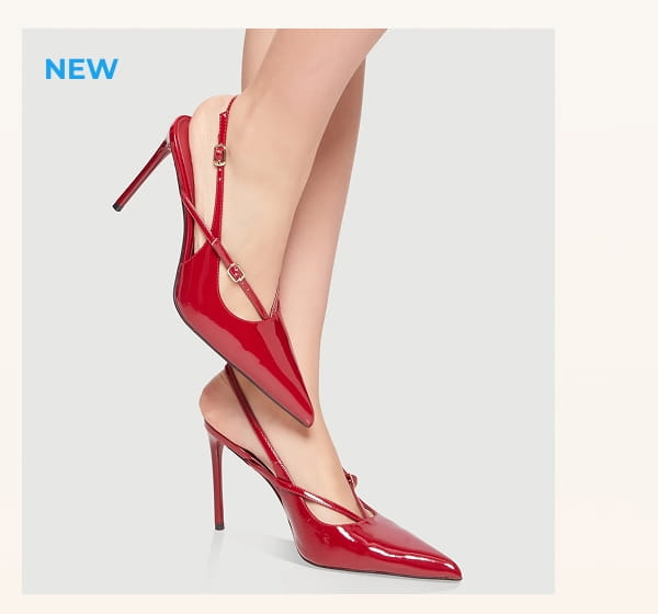 Shop Double Buckle Strappy Slingback Pumps