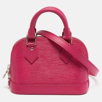 Alma Nano Hot Pink Epi Leather