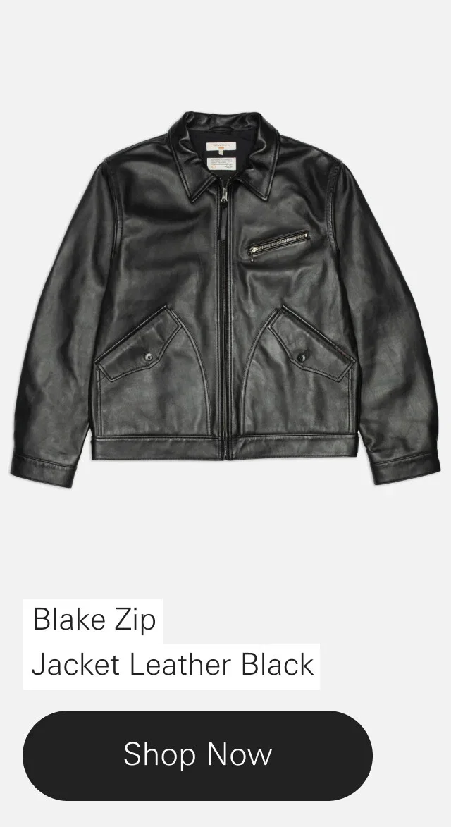 Blake Zip Jacket Leather Black