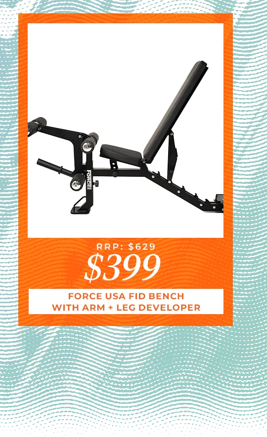 Force USA FID Bench with Arm and Leg Developer - $399 (RRP: $629)