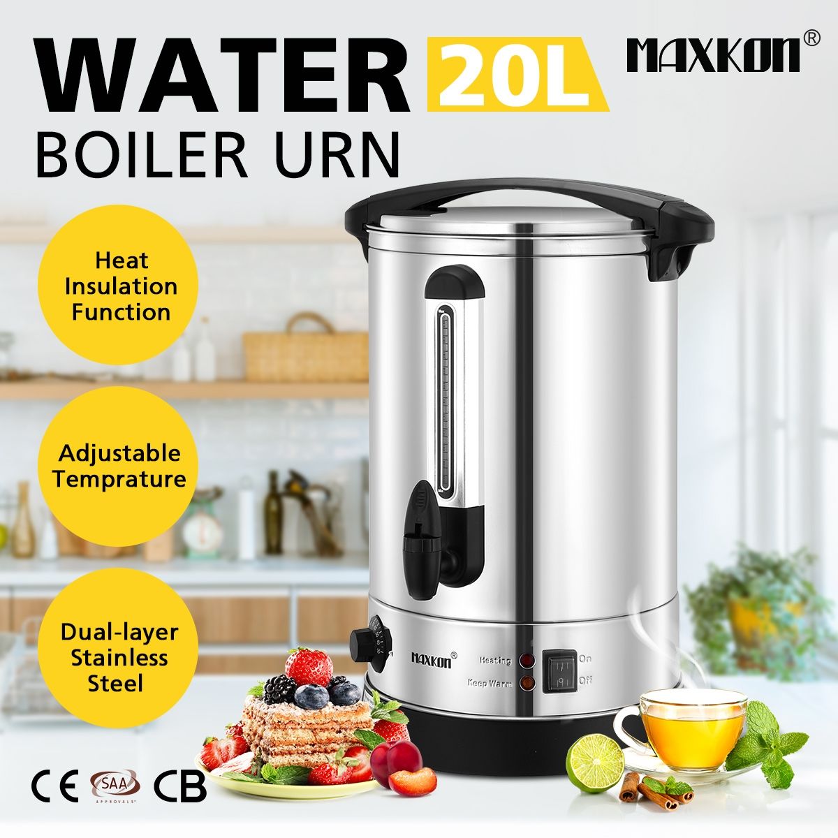 20L Hot Water Urn