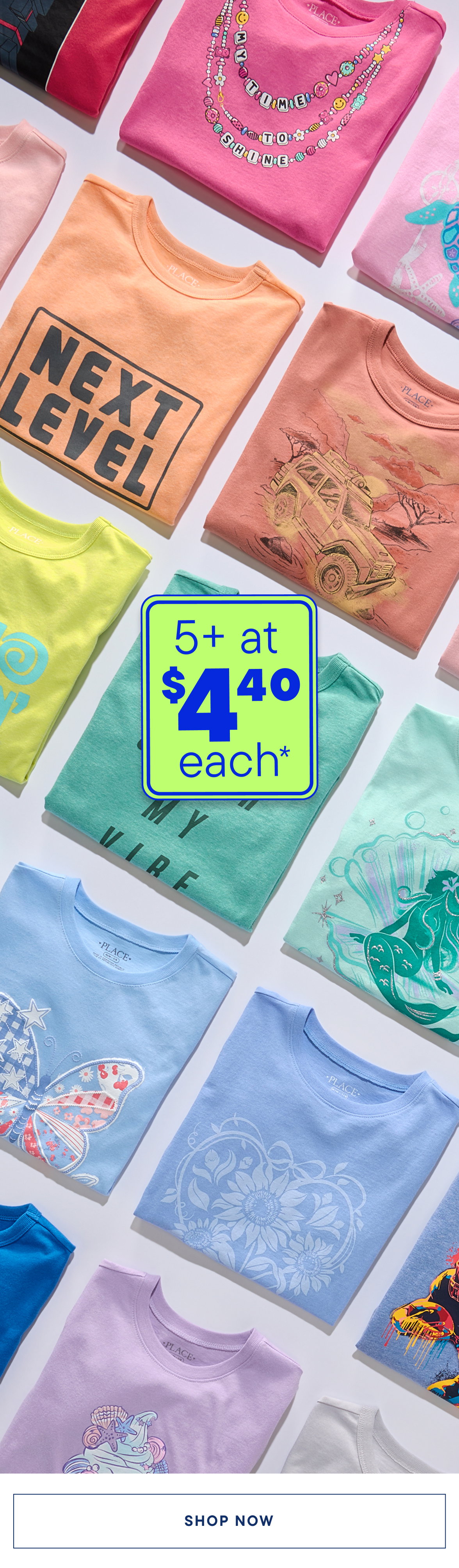 Graphic Tees 5+ for $4.40 each