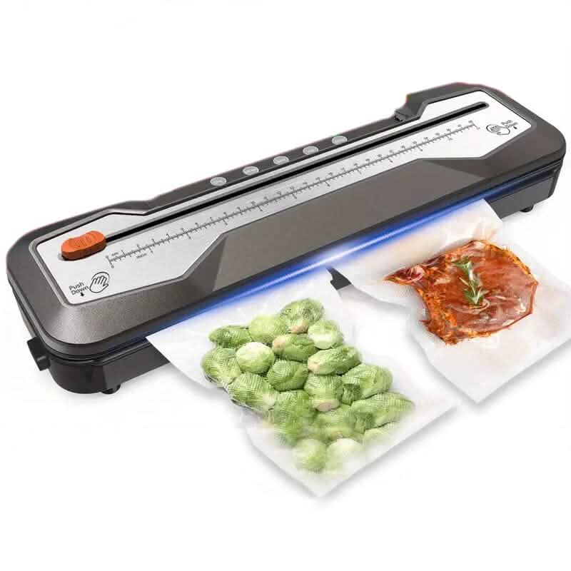 Image of Automatic One-Touch Food Vacuum Sealer 5 Modes with 15 Sealer Bags and Built-in Cutter