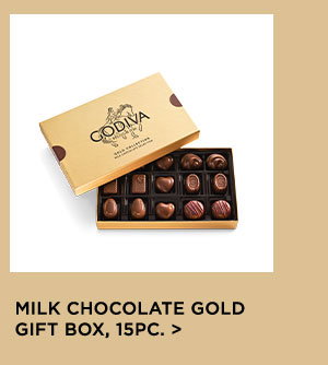 Milk Chocolate Gold Gift Box, 15PC. >