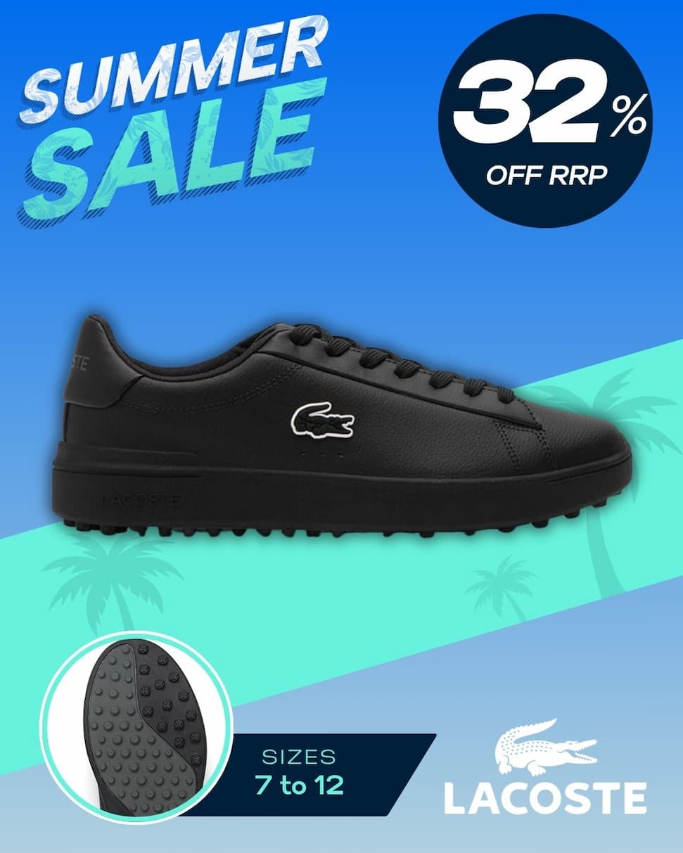 Lacoste Mens Carnaby Water Resistant Cushioned Leather Golf Shoes