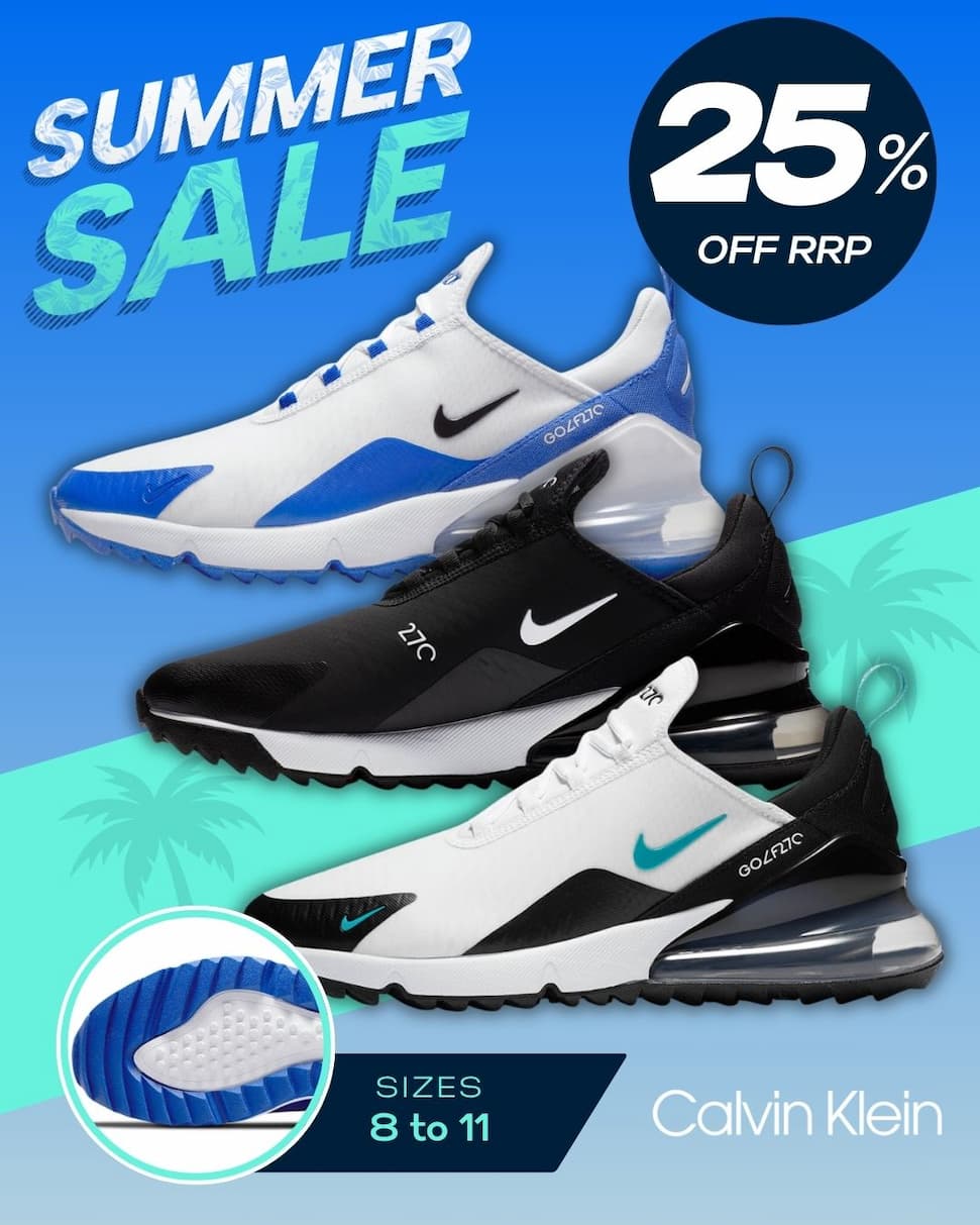 Nike Mens Air Max 270 G Flexible Waterproof Spikeless Golf Shoes