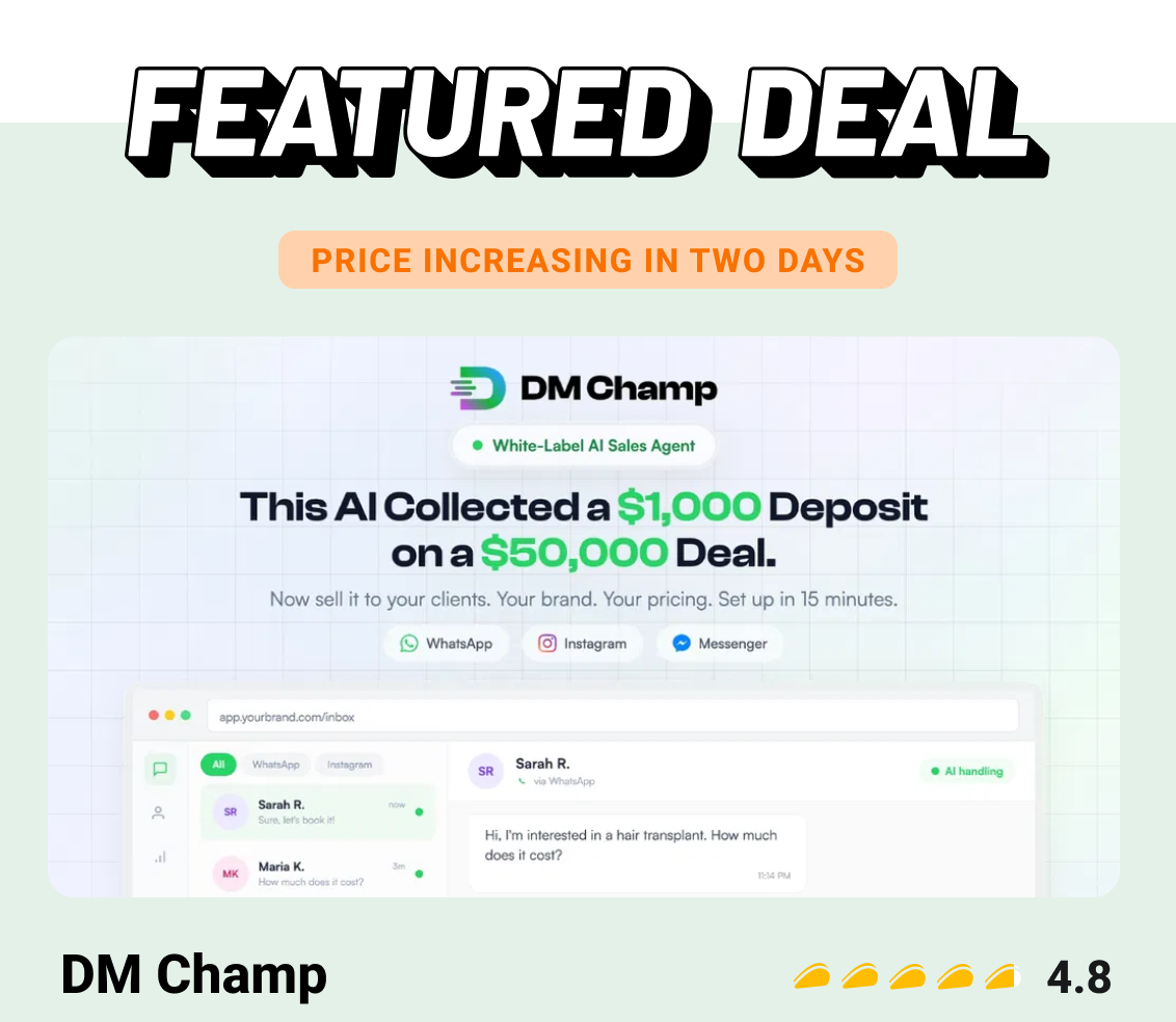 Featured Deal: DM Champ (Price Increasing in two days)