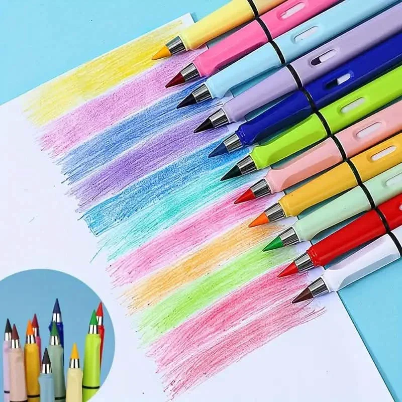 Image of 12 Colors Forever Pencil with Eraser