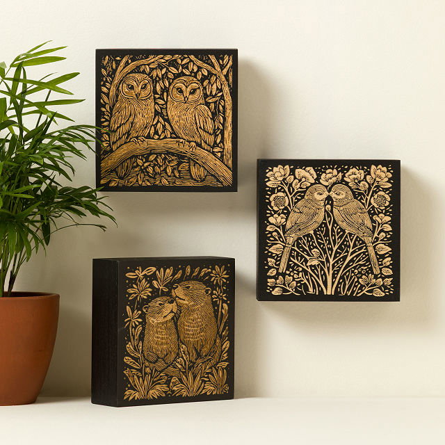 Mates for Life Wood Engraved Illustration
