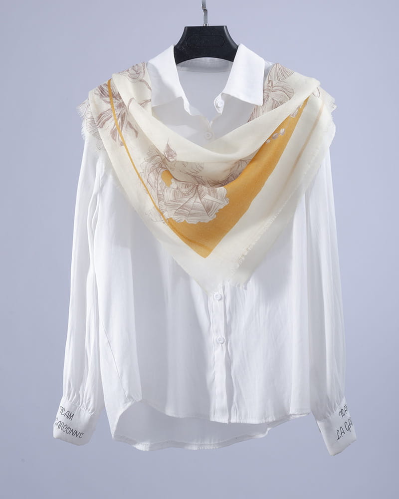 Elegant Autumn Paisley Wool Square Neck Scarf