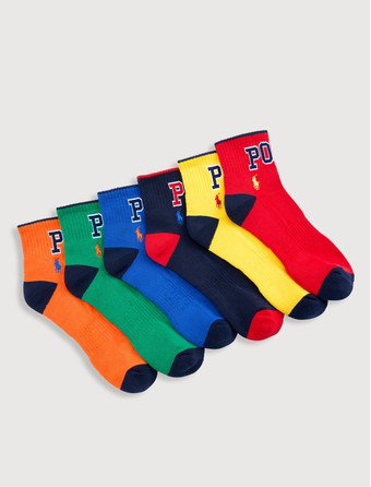 6-pk Varsity 1/4-Top Socks