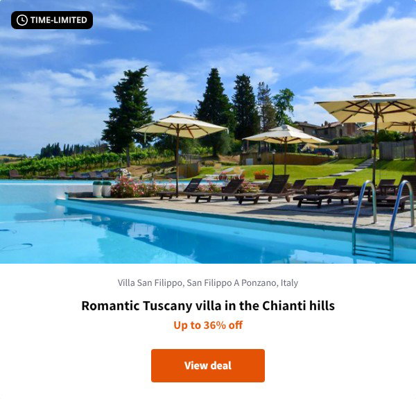 Romantic Tuscany villa in the Chianti hills
