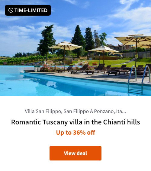 Romantic Tuscany villa in the Chianti hills
