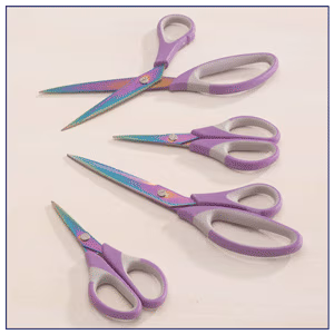 Titanium Purple Scissors Set of 4